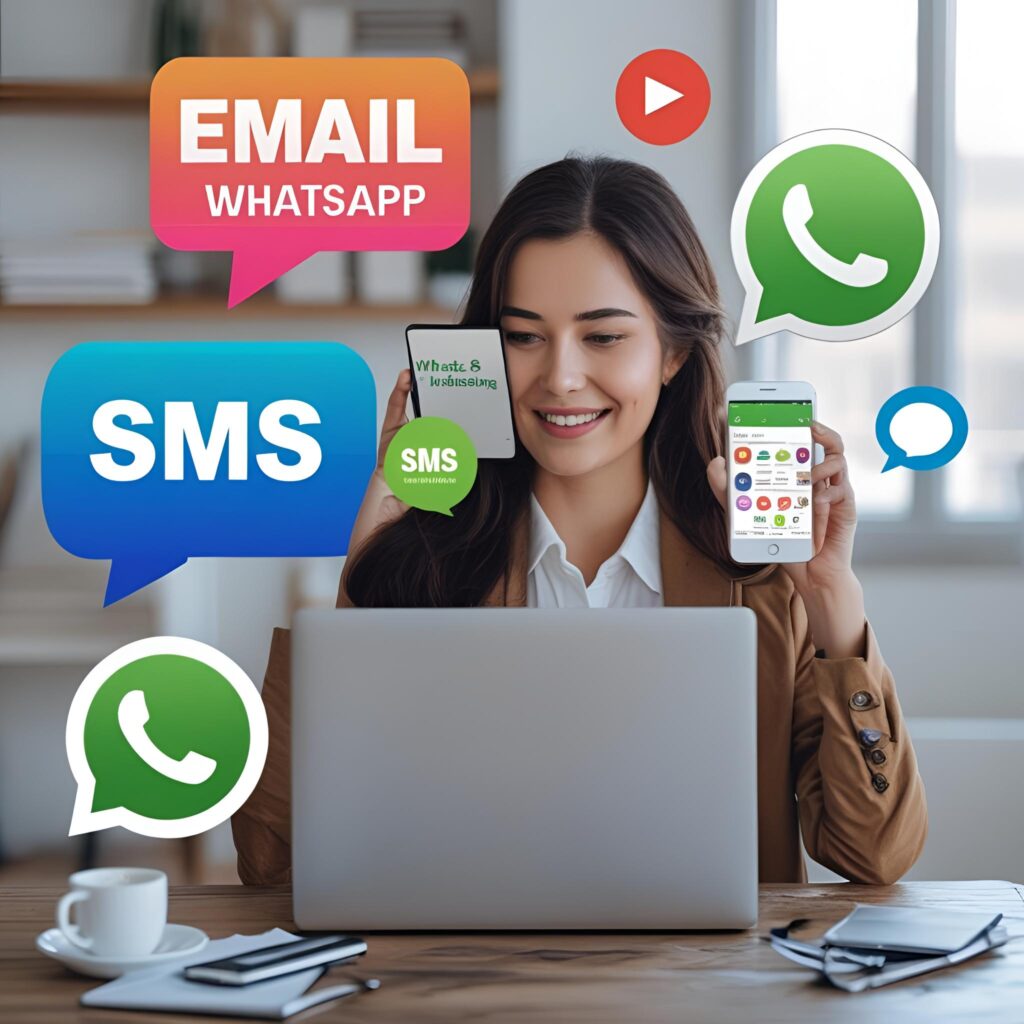 email whats app and sms marketting